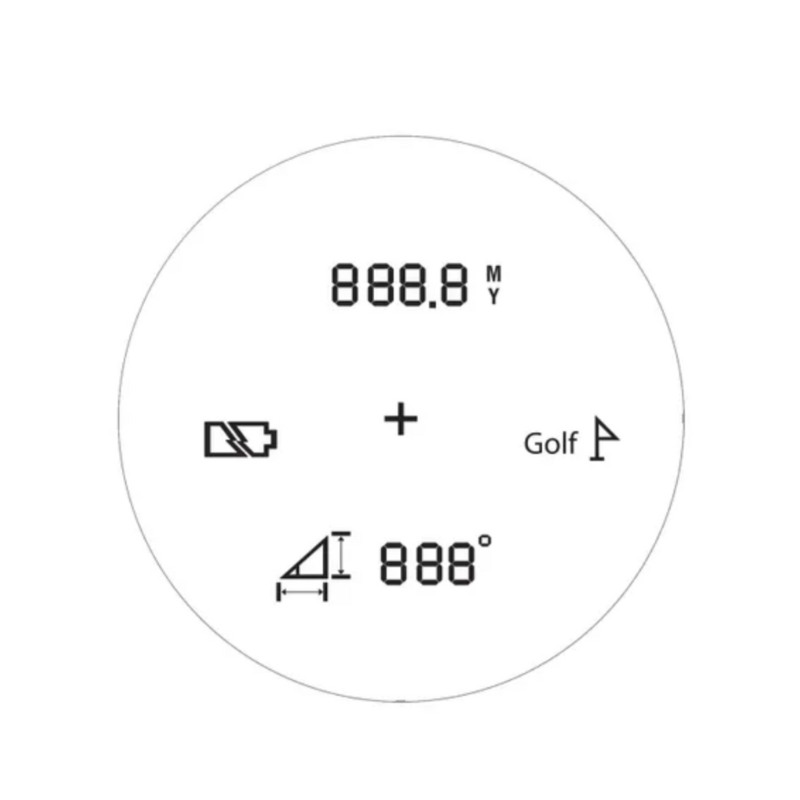 Athlon Talos 730m Tan Laser Rangefinder reticle view