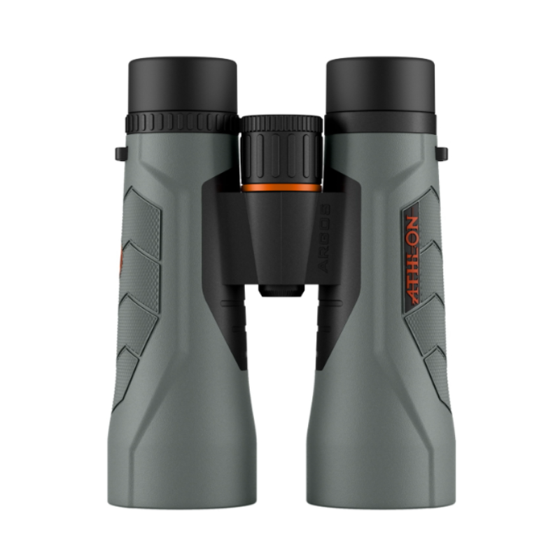 Athlon Argos 10x50 HD Grey Binoculars Front View