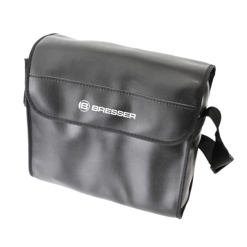 The leather bag that is included with the Bresser GPS 7x50 Marine Binoculars