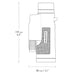 The measurements of the ENDURANCE ED MARINE 7X42 Monocular