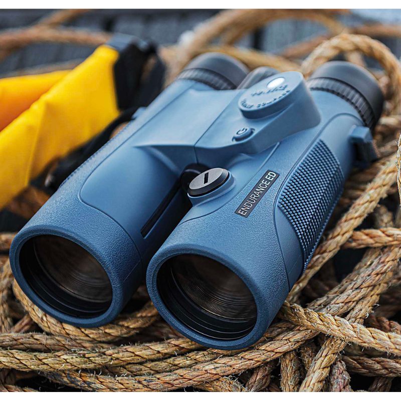 The Hawke Endurance ED Marine 7X50 Binoculars on rope used  in sea