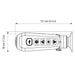 The measurements of the FLIR TKx Thermal Monocular