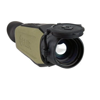 The FLIR Scion OTM366 Thermal Monocular with lens cap