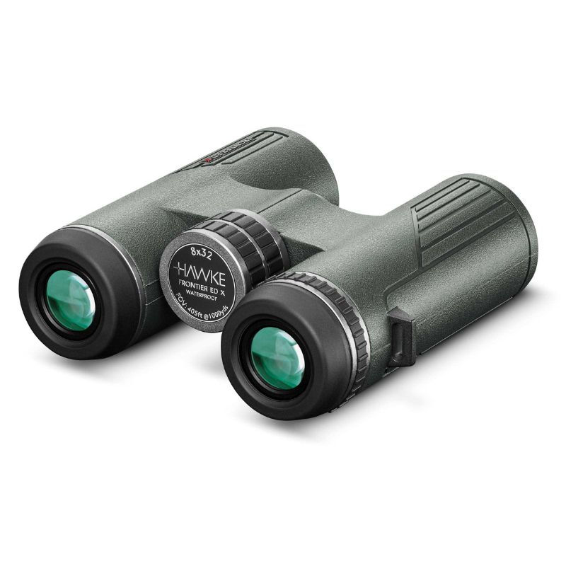 The Hawke Frontier 8x32 Green Binoculars from the optical lens