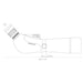 The measurement diagram of the Hawke Endurance ED 20-60x68 Spotting scope