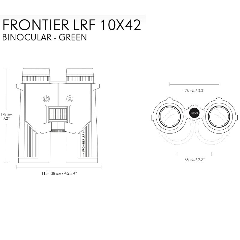 The Frontier LRF 10x42 measurements