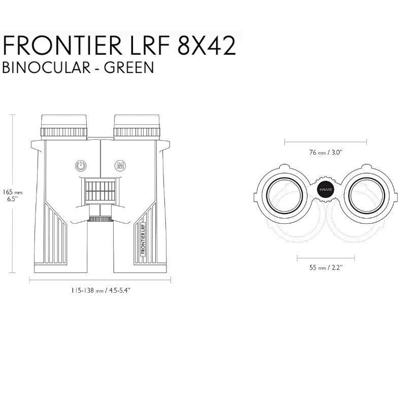 The Frontier LRF 8x42 measurements