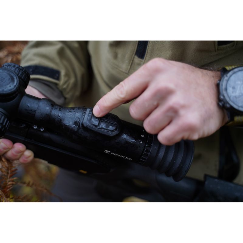 The Hikmicro Alpex A503 Night Vision Scope with simple buttons