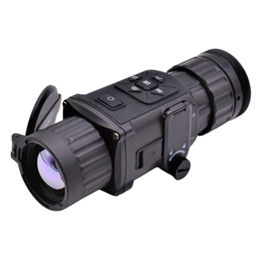 A black thermal scope with buttons and locking system