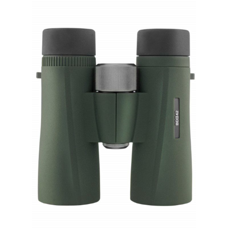 Kowa BD2 10x42 XD Waterproof Binoculars In Army Green front view with logo