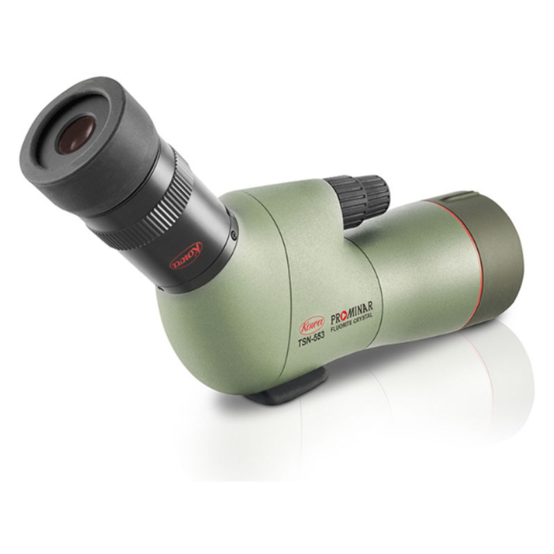 Kowa TSN-553 15-45x55 Prominar Angled Spotting Scope with Zoom Eyepiece rear view of lens and body of scope