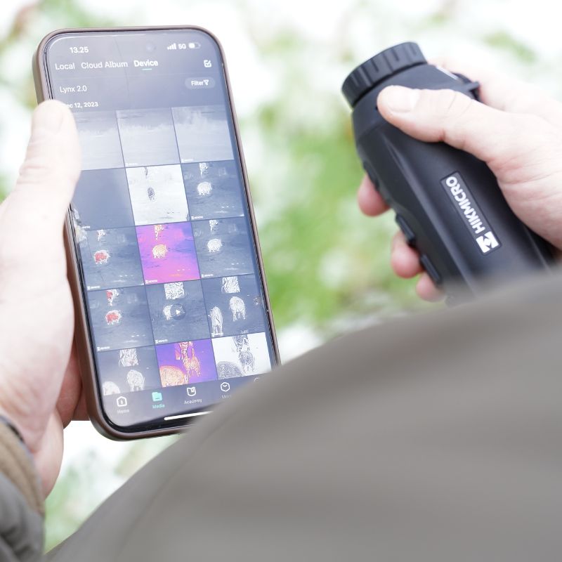 The Hikmicro  Lynx 2.0 LH25 Thermal Monocular compatibility with Hikmicro App