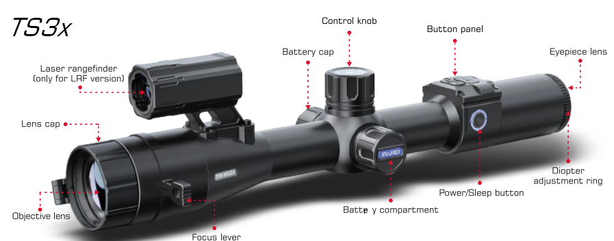 Pard TS34-35 Thermal Riflescope features