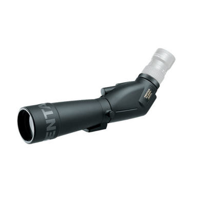 black spotting scope used for observing outdoors 