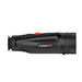 The ThermTec Cyclops-D CP640D Black Thermal Monocular with the product name on the side of the body