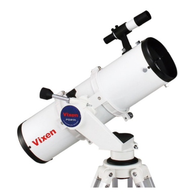 A close up view of a vixen reflector telescope