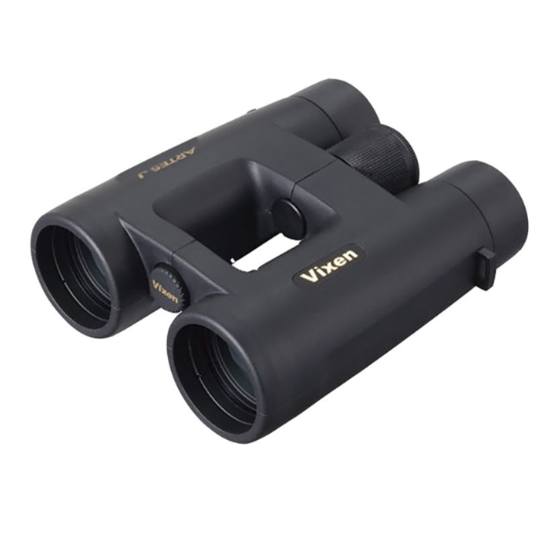 Vixen Artes J 10x42 ED DCF Black Binoculars front view